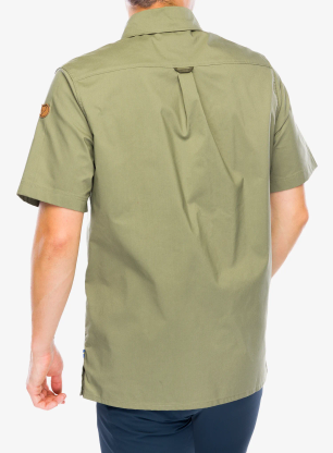 Outdoorhemd Fjallraven Raven Shirt S/S - green/laurel green