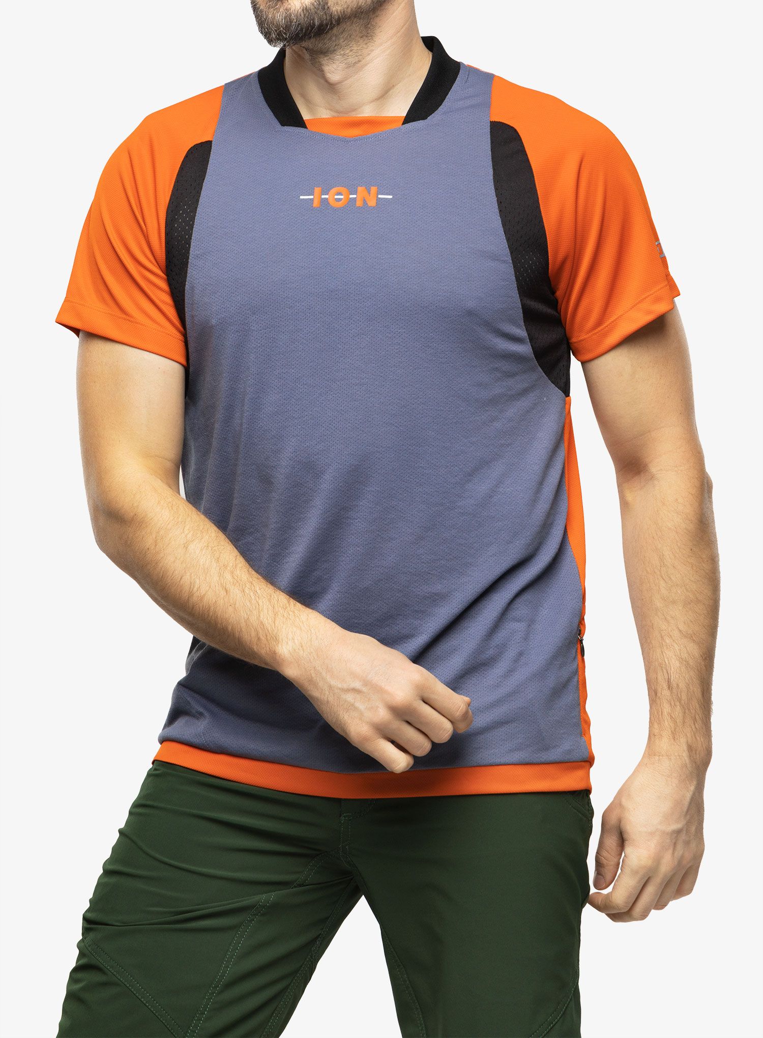 Fahrradtrikot Herren ION SS Scrub AMP - smashing red