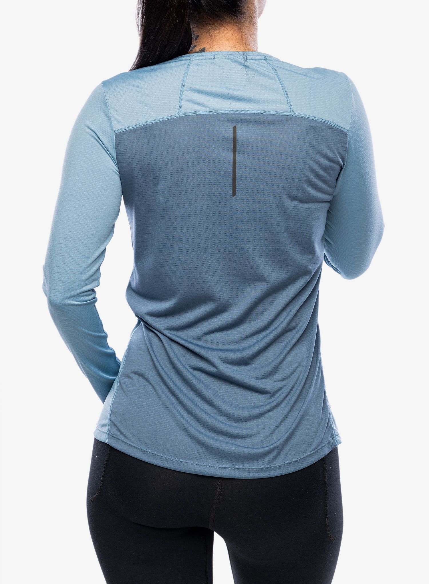 Laufshirt langarm Damen Inov-8 Performance Long Sleeve - blue grey/slate