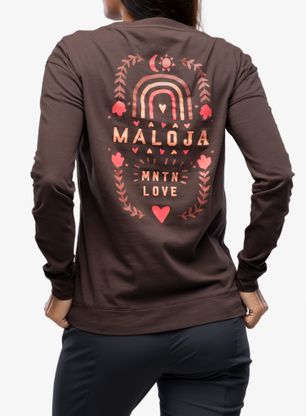 Longsleeve Damen Maloja Bragarezza - chocolate