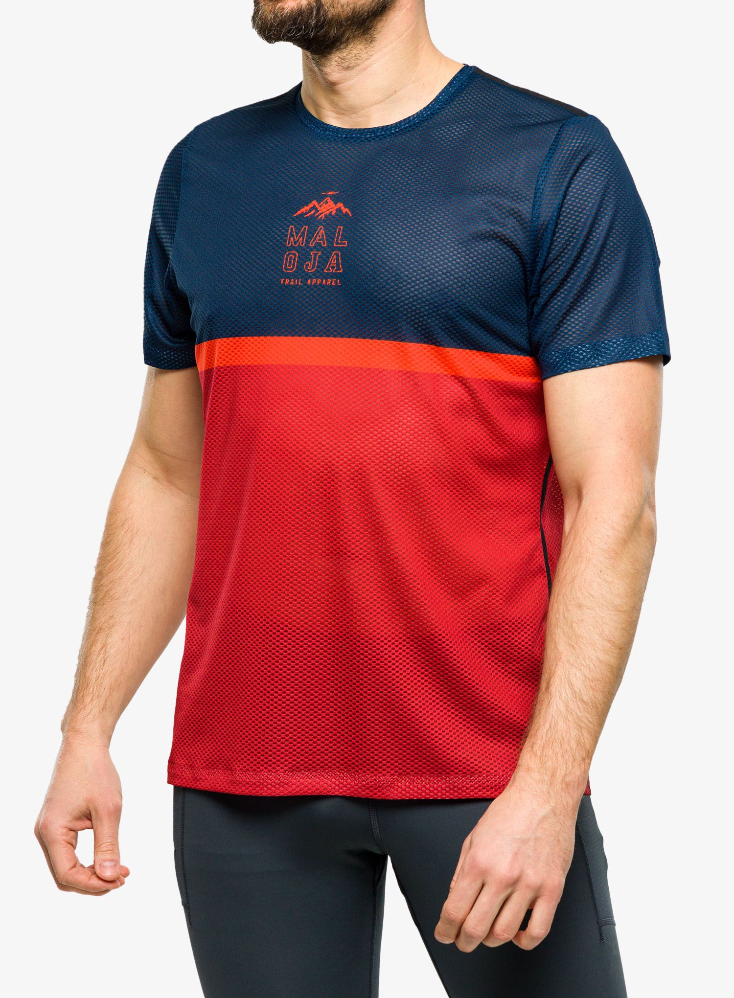 Laufshirt Maloja Gordes 1/2 - midnight multi