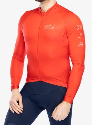Rennrad Trikot Langarm Maloja Solagna 1/1 - fire red