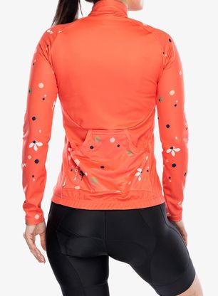 Radtrikot Damen Langarm Maloja Tenno 1/1 - cranberry