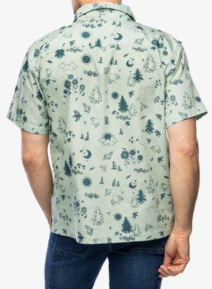Reisehemd Marmot Muir Camp Novelty S/S - frosty green trail mix