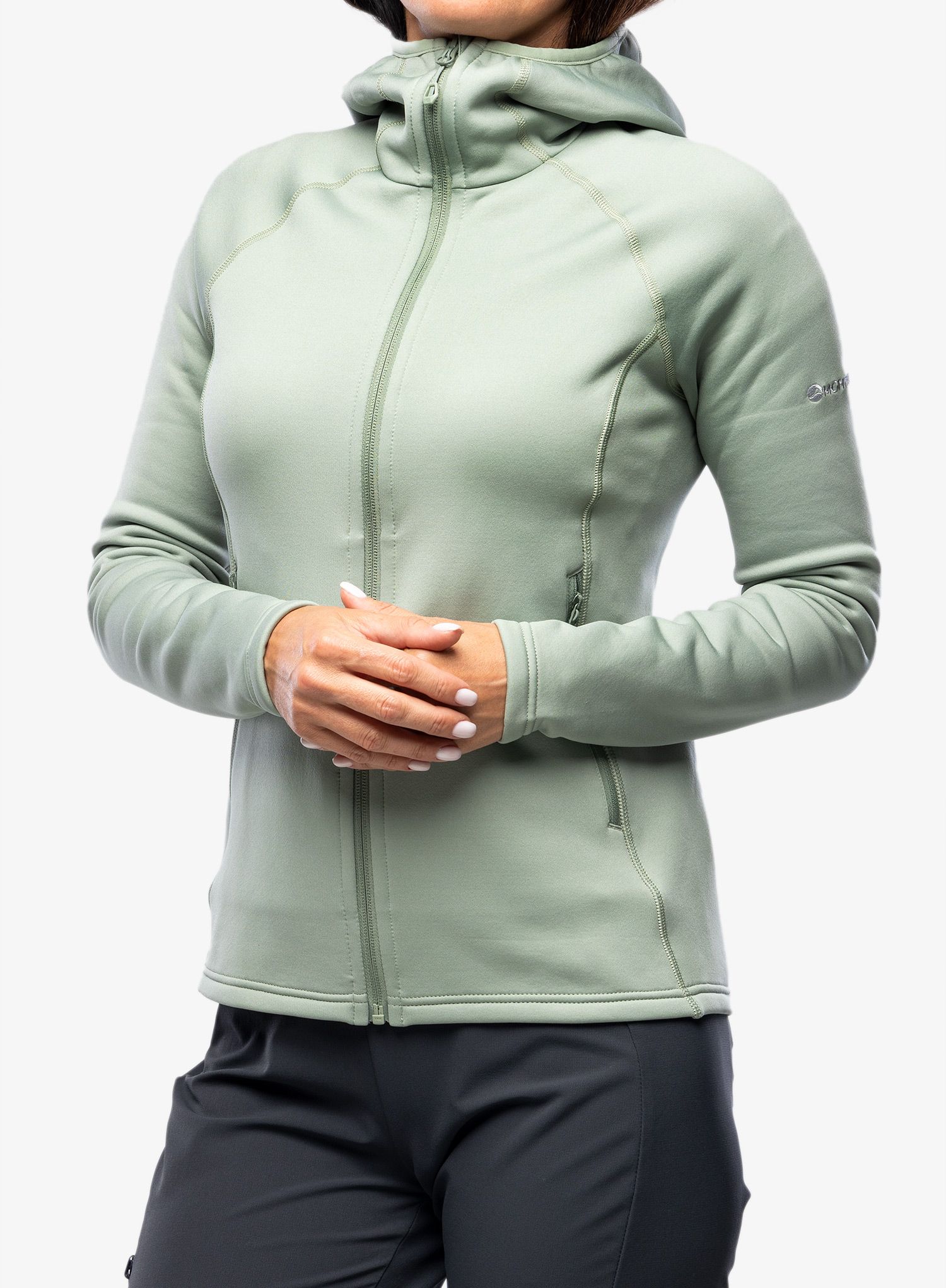Kapuzenpullover Damen Montane Fury Hoodie - pale sage