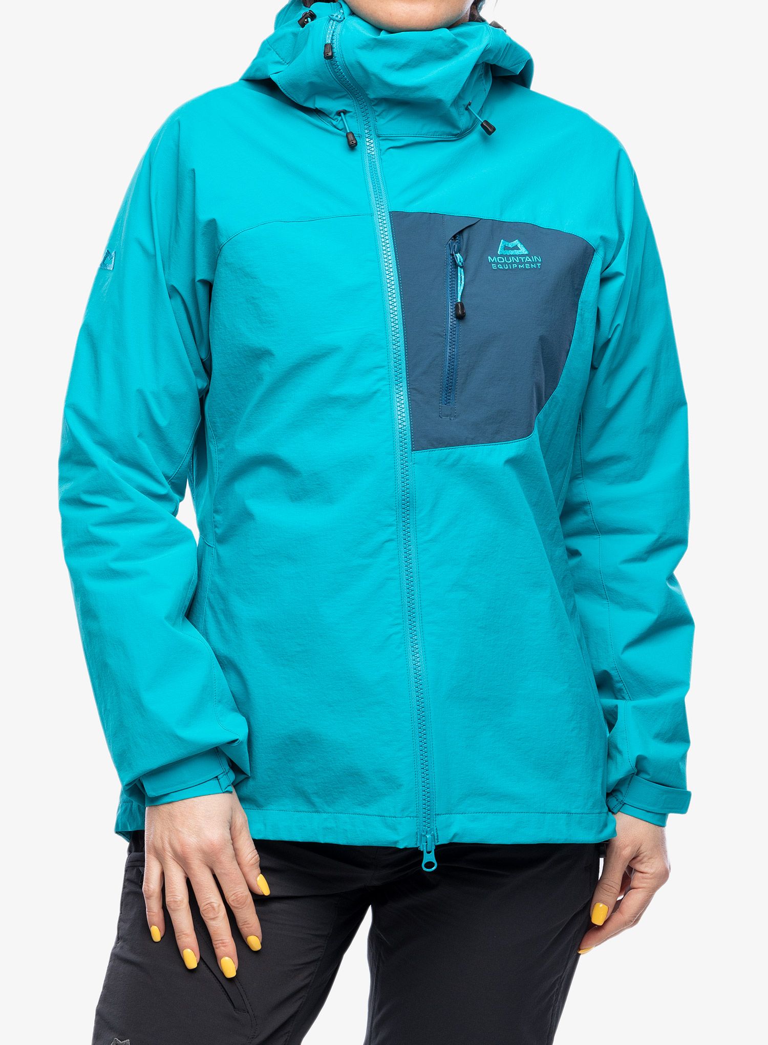 Damen Softshelljacke Mountain Equipment Squall Hooded Jacket - topaz/majolica blue