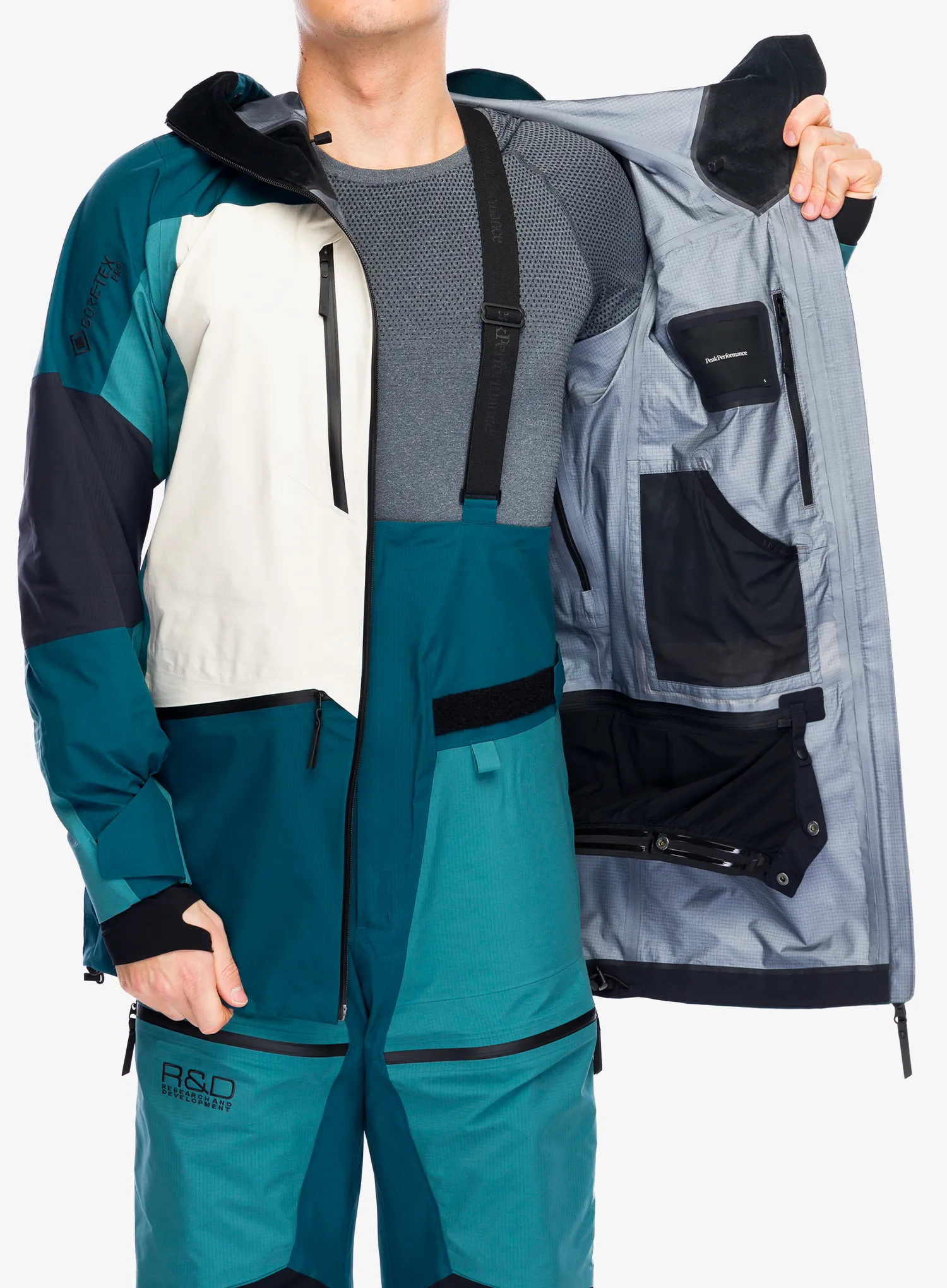 Skijacke Peak Performance Vertical GORE-TEX Pro Jacket - infinity teel