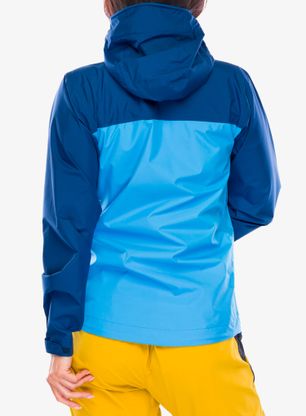 Jacke Damen Rab Downpour Eco Jacket - nightfall blue/alaska blue
