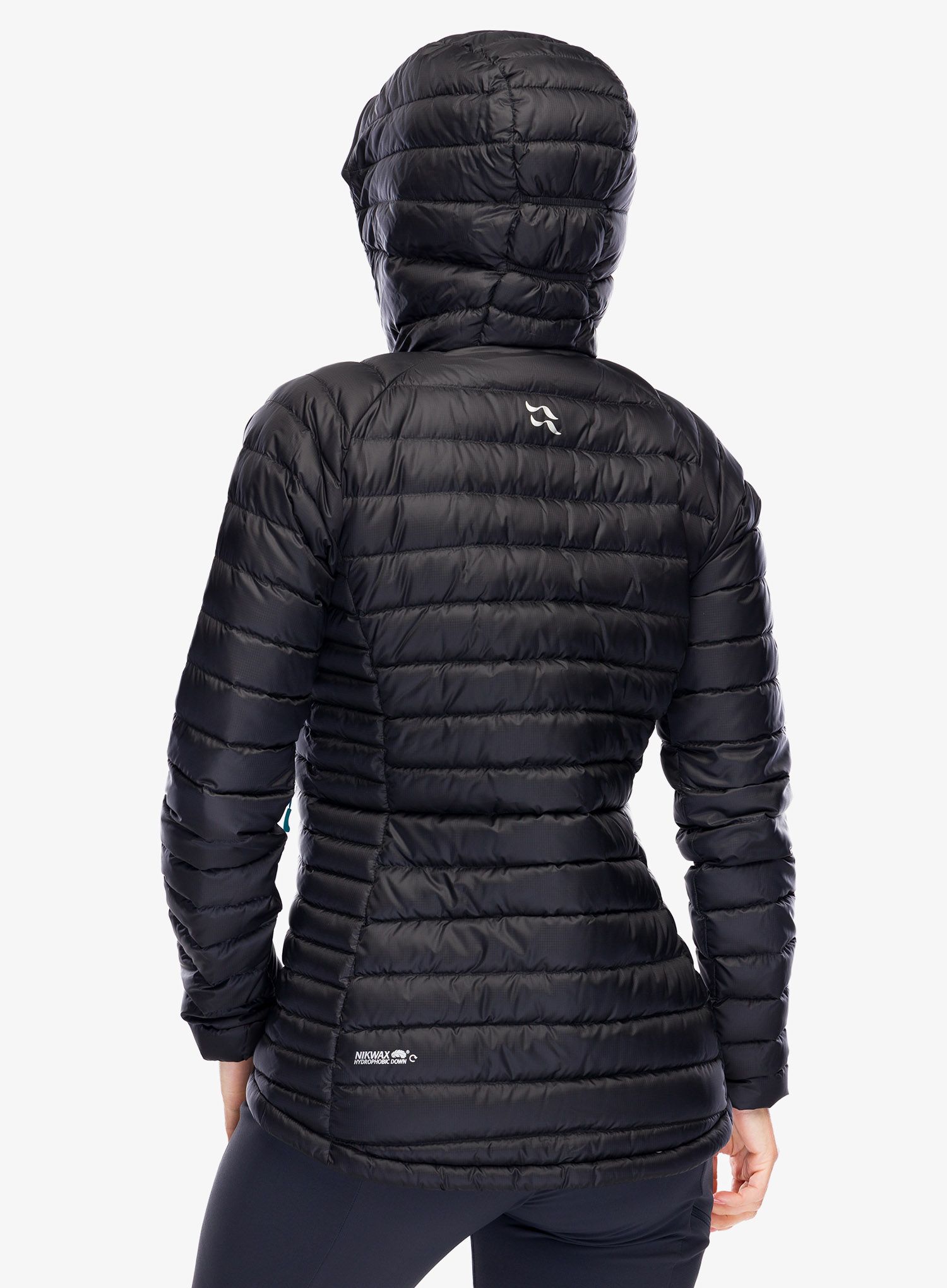 Daunenjacke Damen Rab Microlight Alpine Long Jacket - black