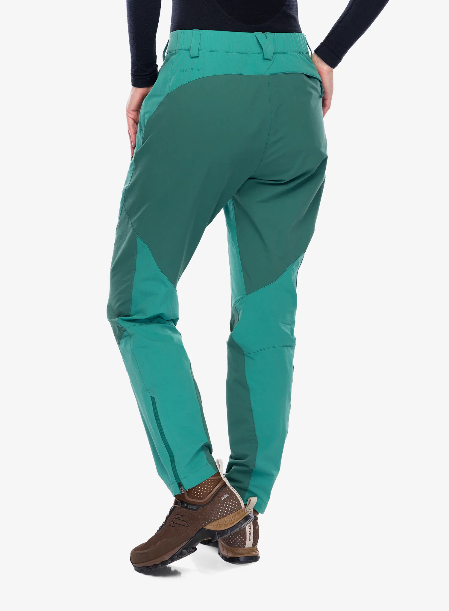 Trekkinghose Damen Rab Torque Mountain Pants - eucalyptus/green slate