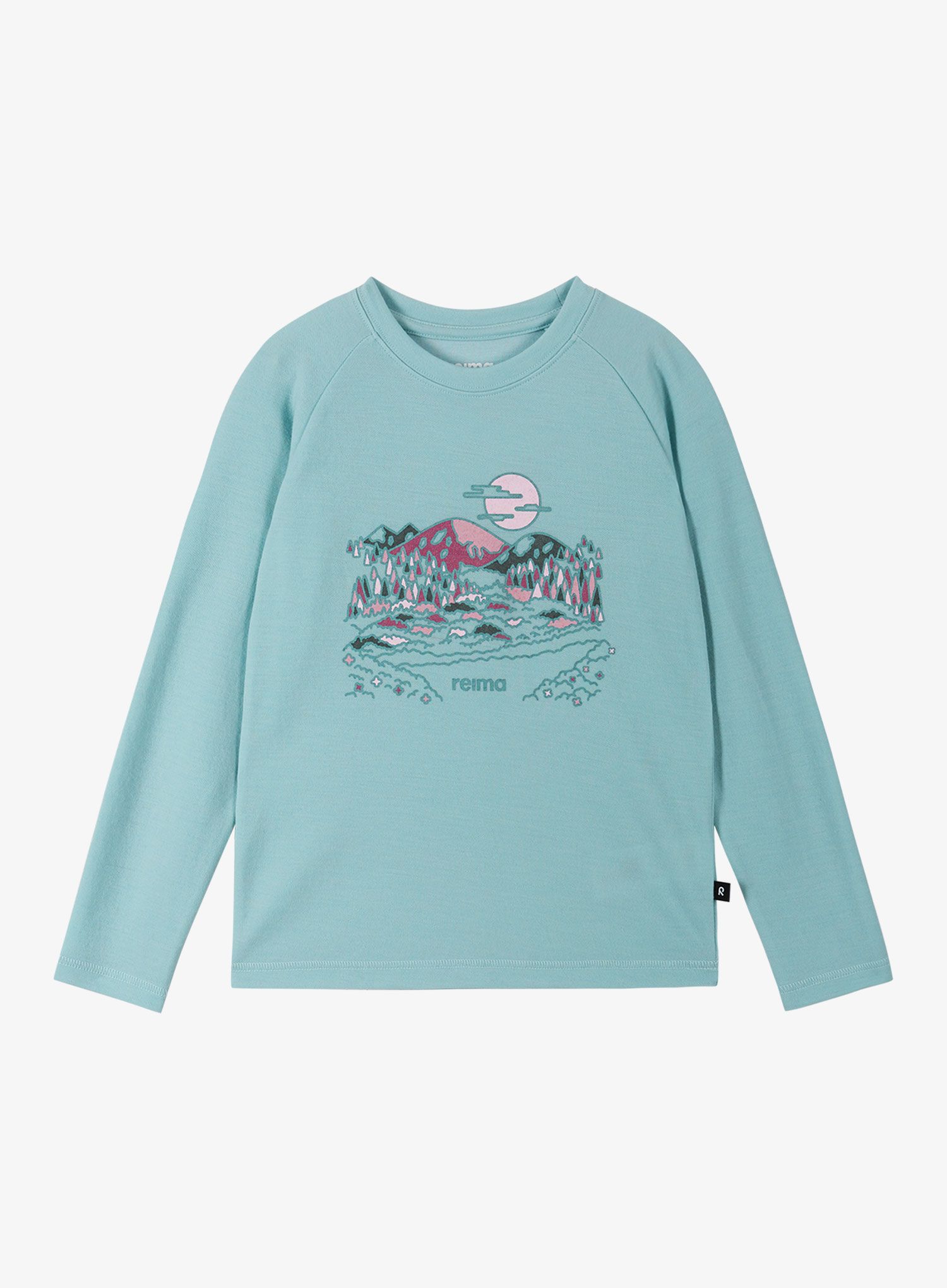 Longsleeve Kinder Reima Viisas - cool green