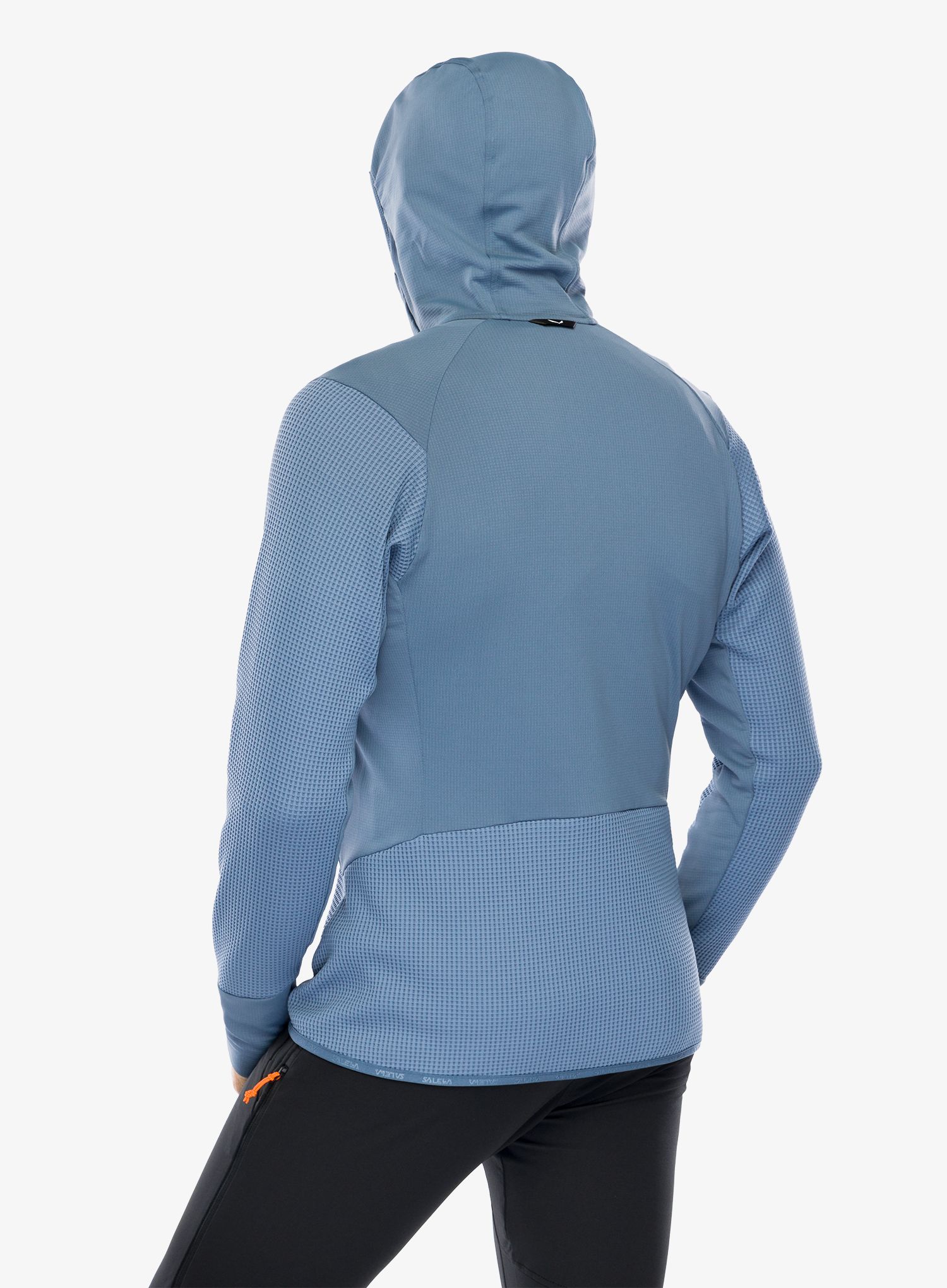 Fleecepullover Salewa Puez Waffle Hyb PL HD Jacket - java blue