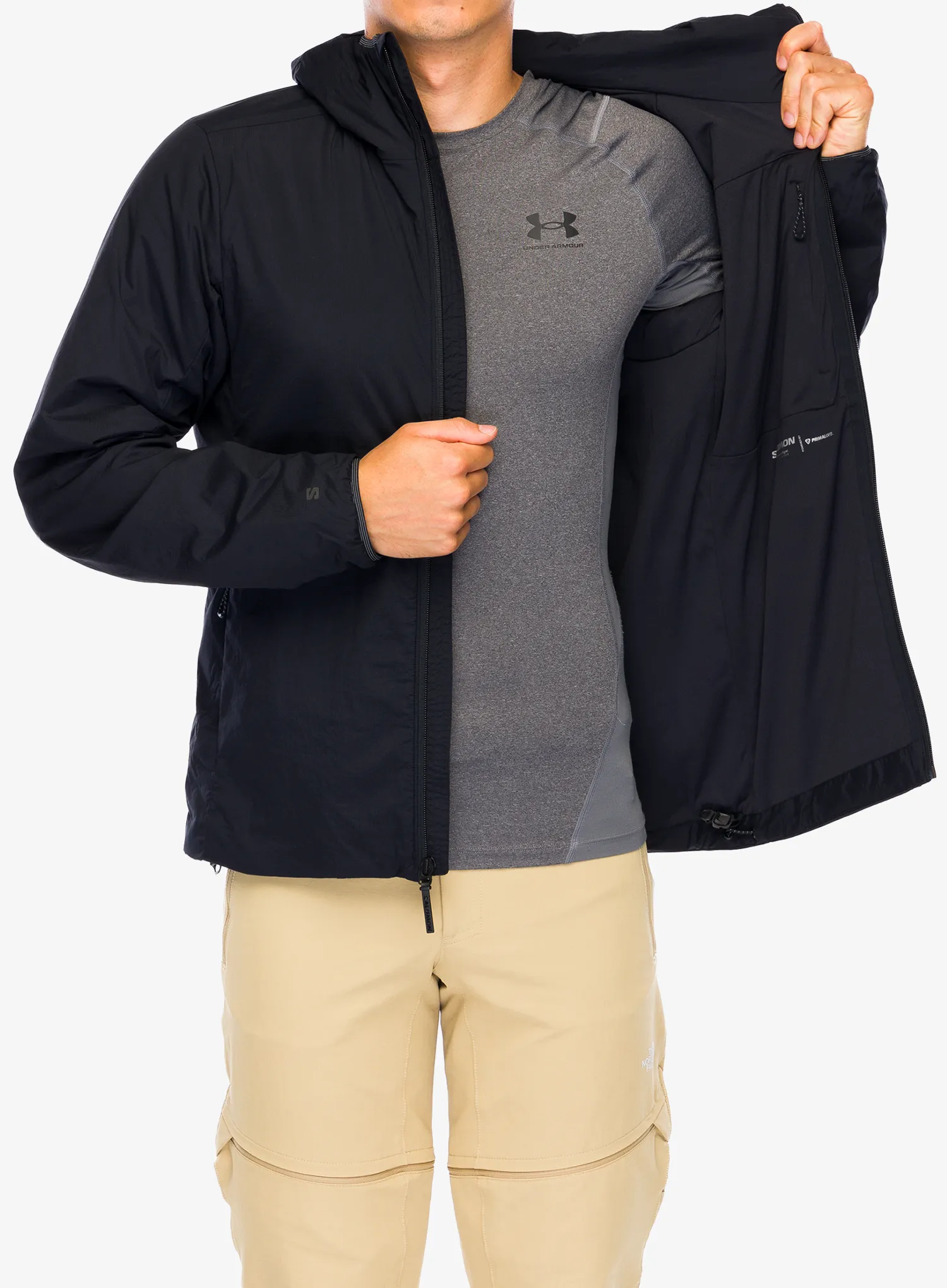 Thermojacke Salomon Mountain Flex Jacket HD - deep black