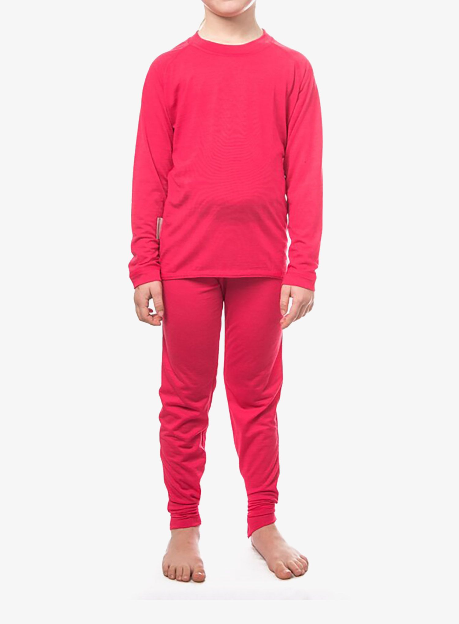 Thermounterwäsche Kinder Sensor Merino Air Set Tee LS + Underpants - magenta