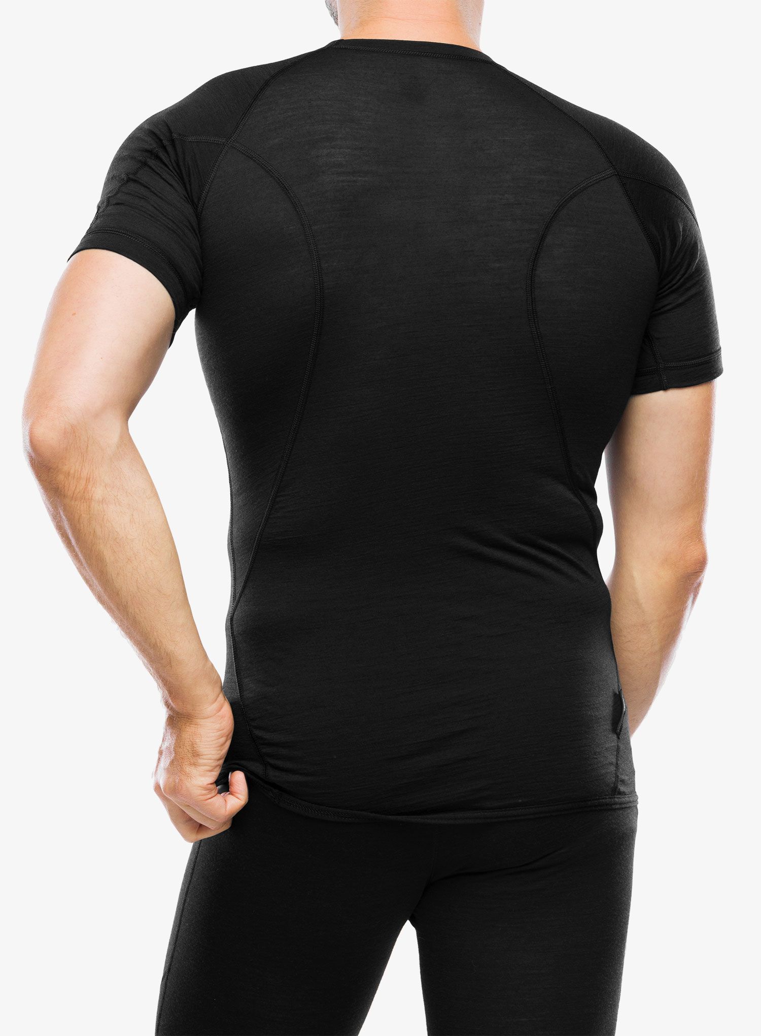Funktionsshirt Sensor Merino Air Tee S/S - black/ black