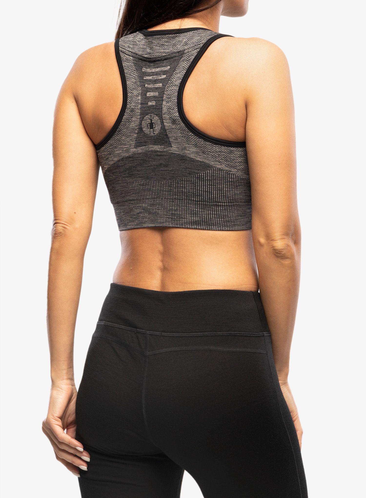 Sport-BH Smartwool Intraknit Racerback Bra - black heather