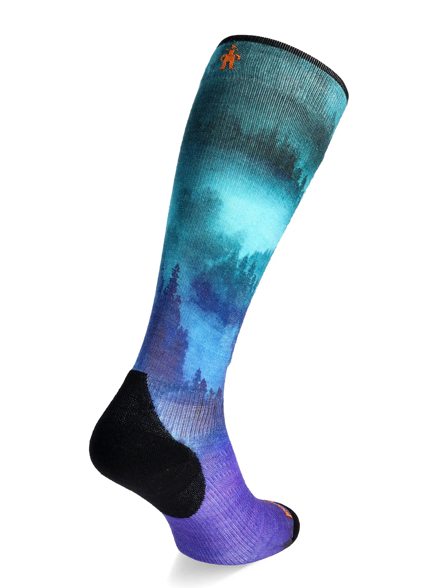 Skisocken Smartwool Ski Targeted Cushion Compression Print OTC Socks - black