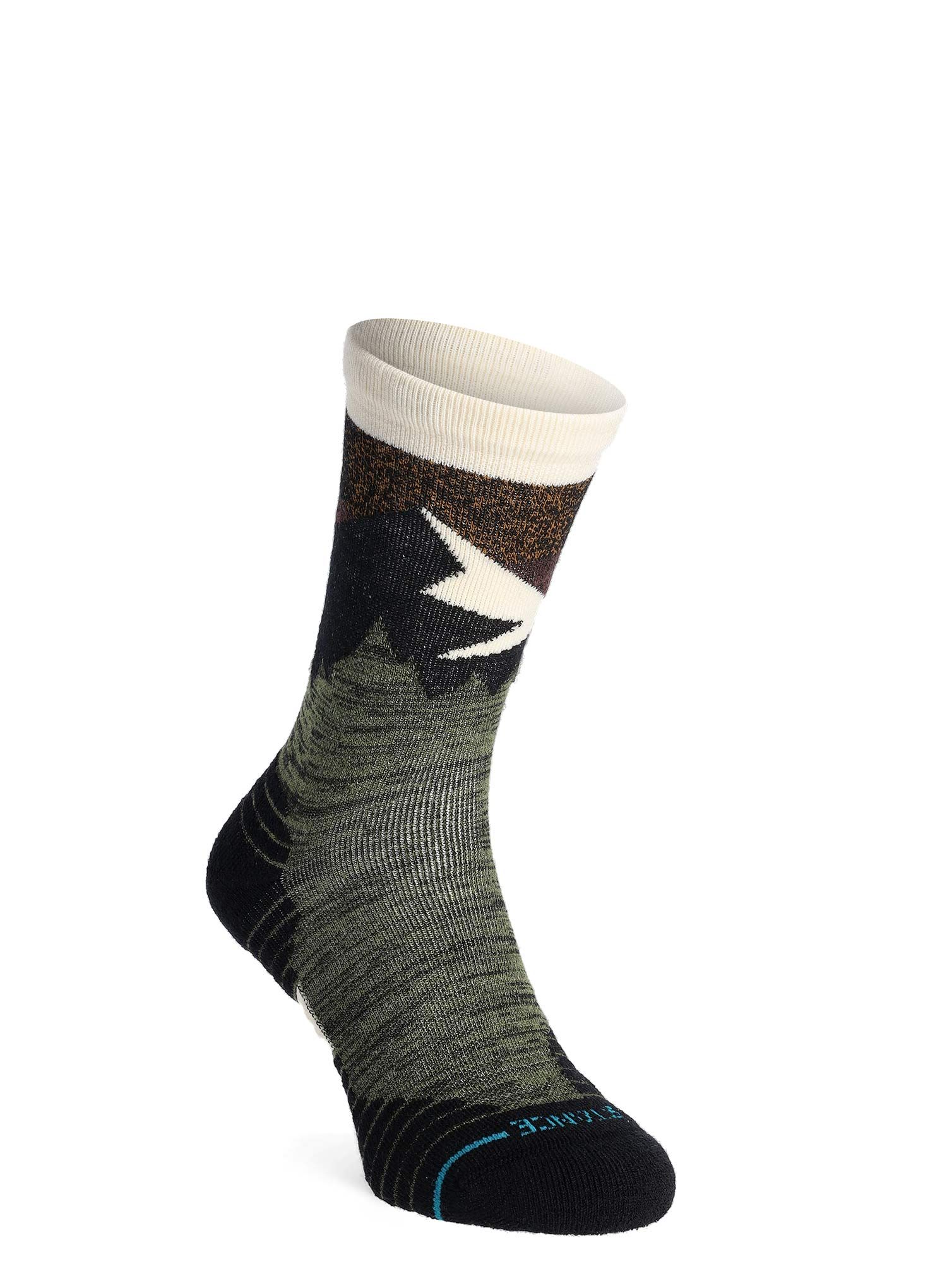 Wandersocken Stance Mid Wool Crew - olive