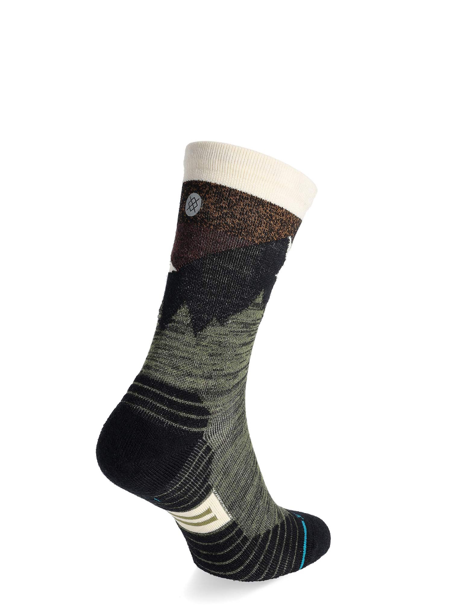 Wandersocken Stance Mid Wool Crew - olive