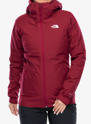 3-in-1 Jacke Damen The North Face Inlux Triclimate - beetroot dark/white dune