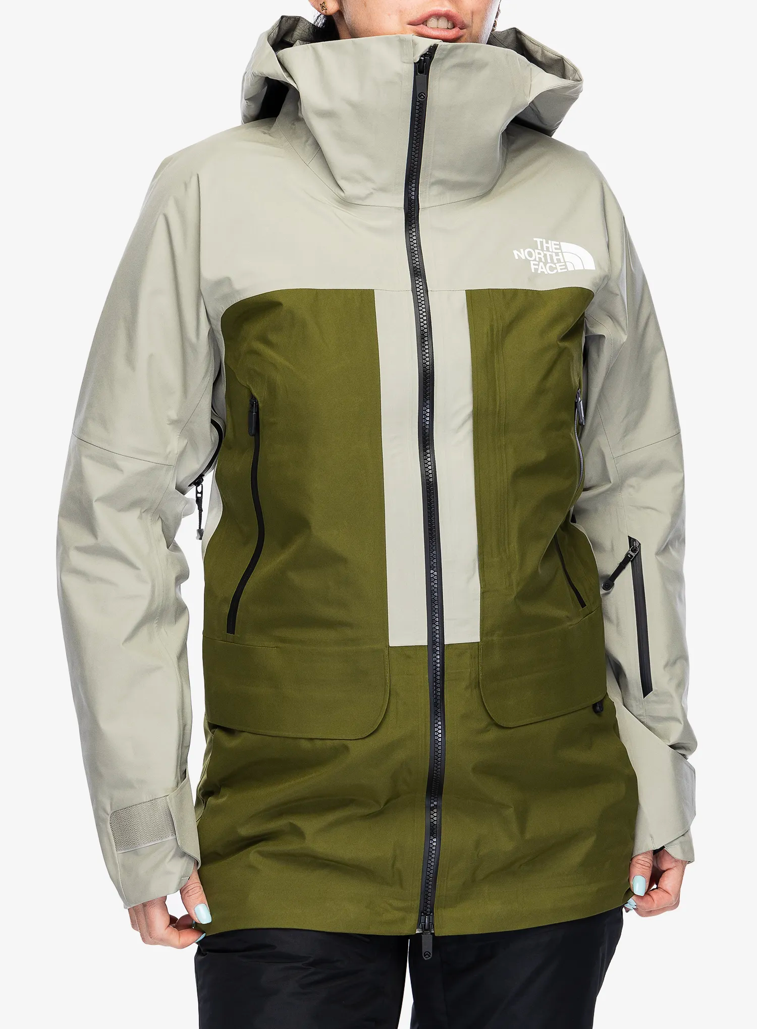 GORE-TEX Regenjacke Damen The North Face Summit Verbier GTX Jacket - clay grey/forest olive