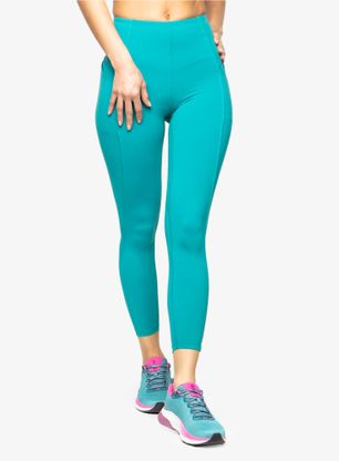 Leggings Damen Under Armour Meridian Ankle Leg Pintuk - coastal teal/metallic silver