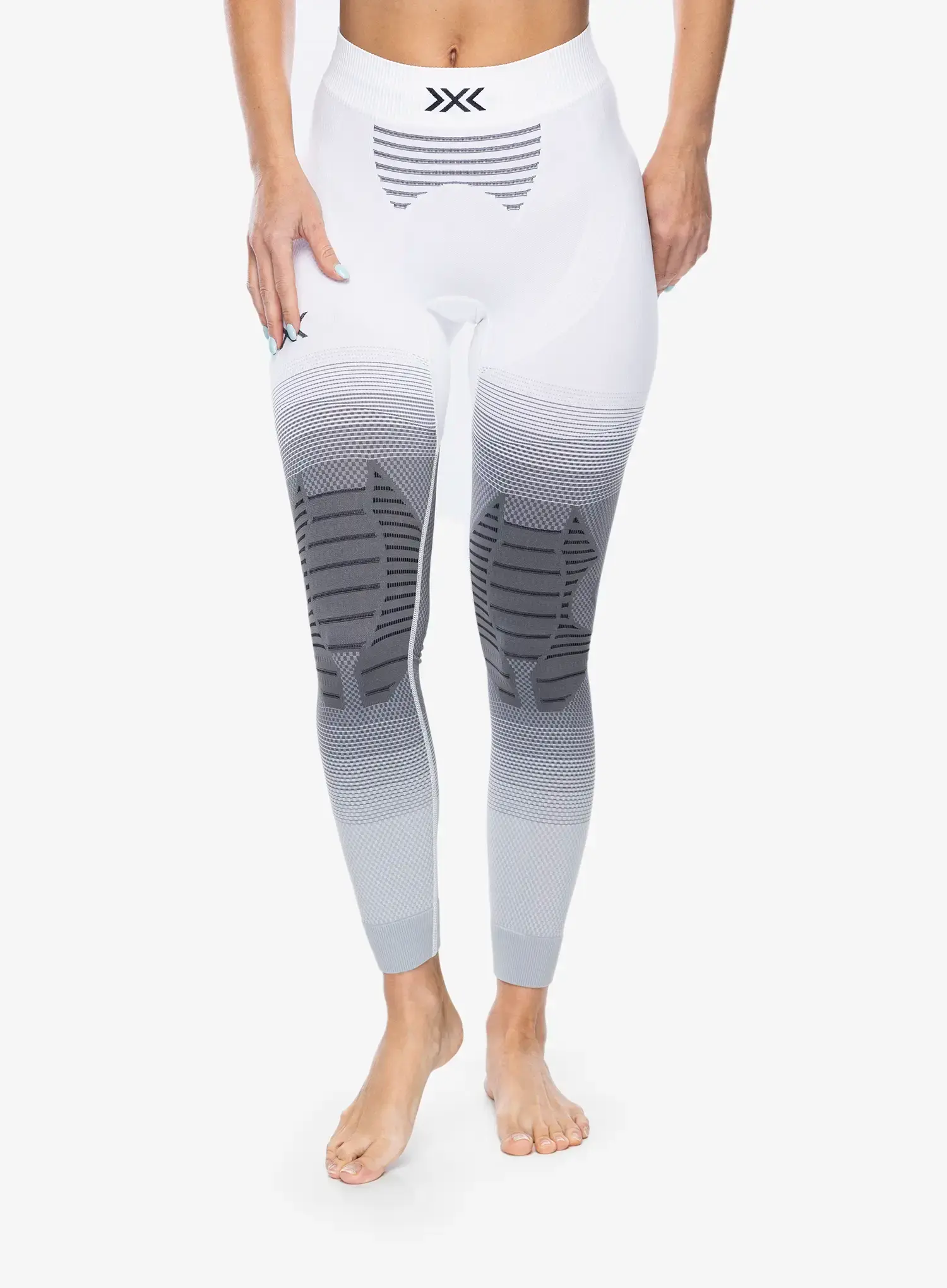 Thermounterhose Damen X-Bionic Invent Fx Pants - white/grey/light grey