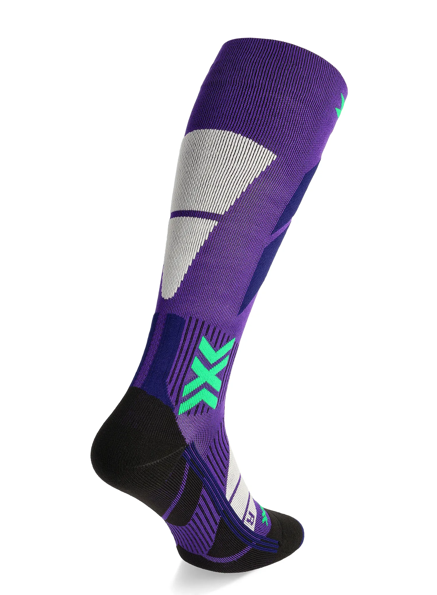 Skisocken Damen X-Socks Ski Perform OTC - deep purple/light sand