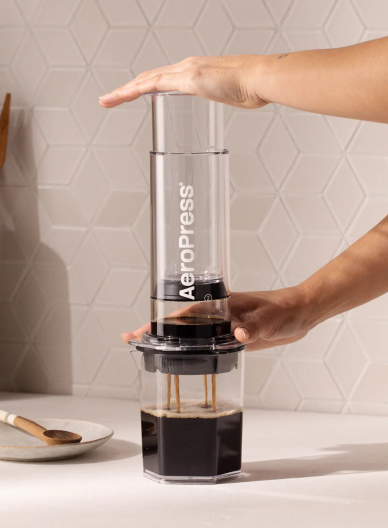 Kaffeemaschine-Adapter AeroPress Flow Control Filter Cap