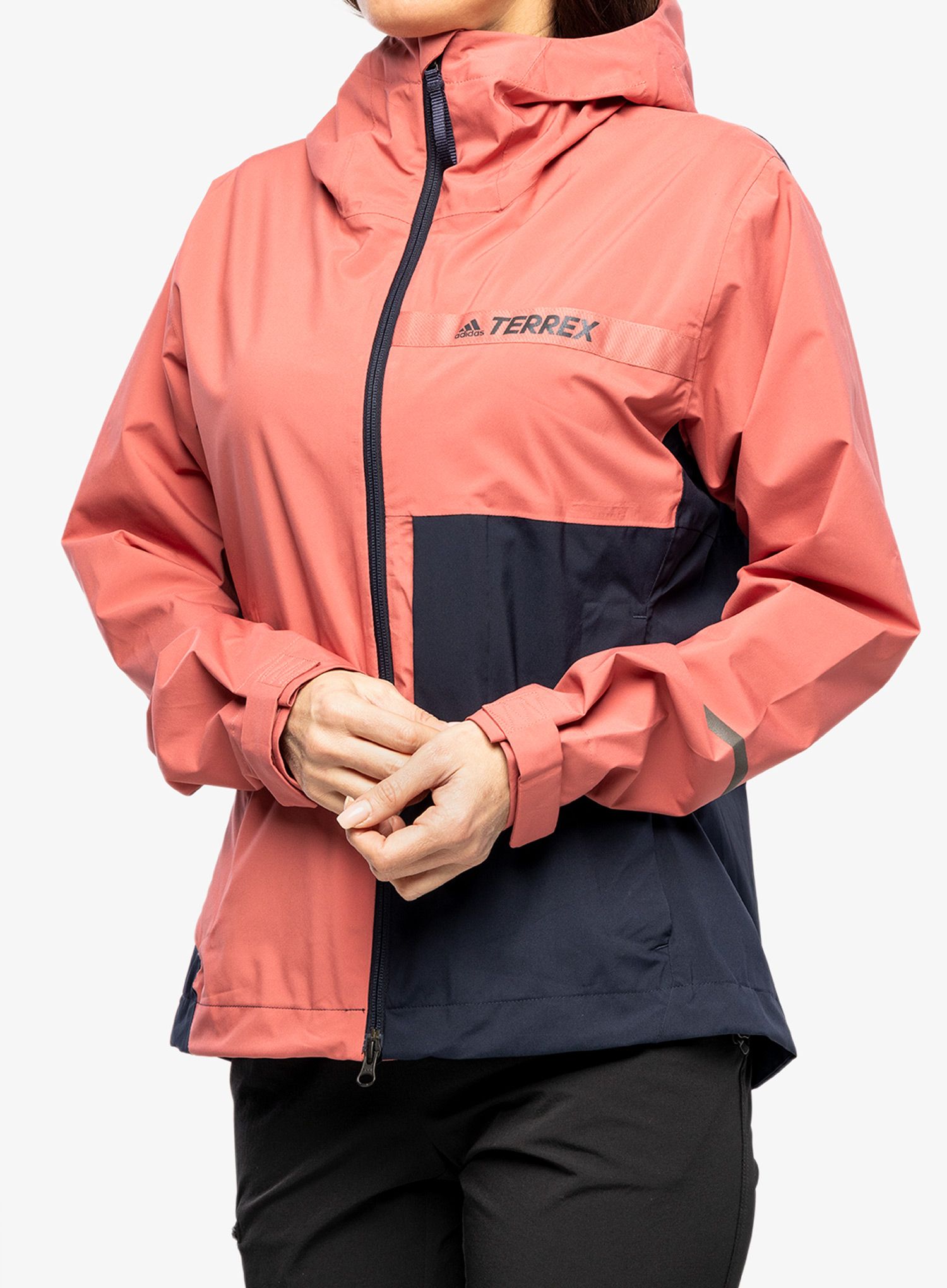 Regenjacke Damen adidas TERREX Multi Rain.RDY - wonder red
