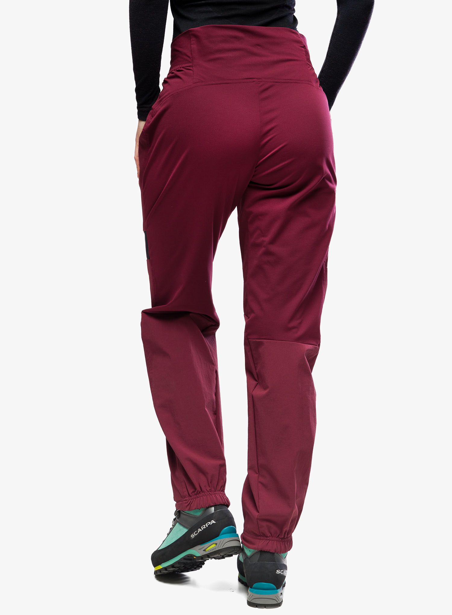 Softshellhose Damen adidas TERREX Techrock Alpine Climbing Pants - shadow red
