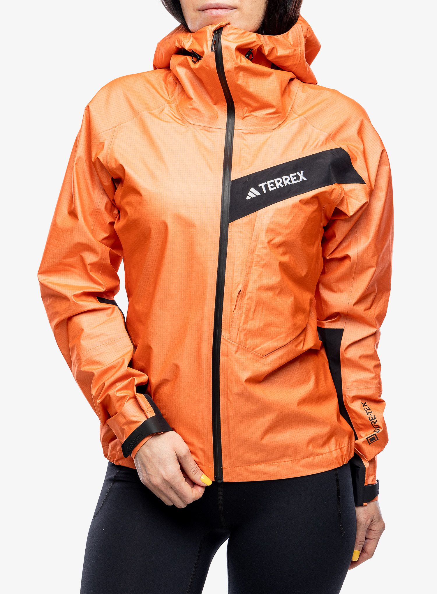 Regenjacke Damen adidas TERREX Techrock Light GTX Active - semi impact orange