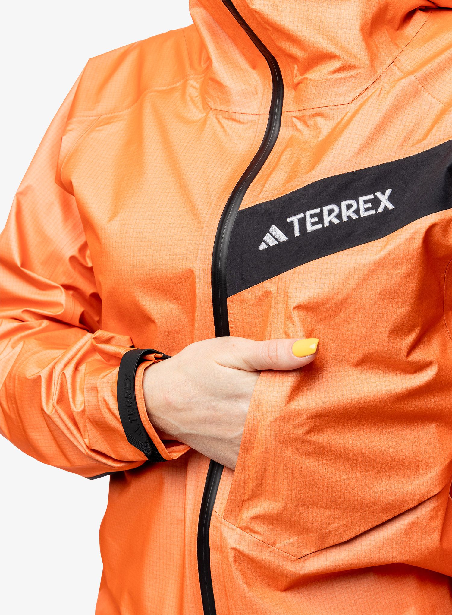 Regenjacke Damen adidas TERREX Techrock Light GTX Active - semi impact orange