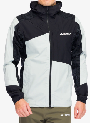 Regenjacke Herren adidas TERREX Xperior Hybrid Primeknit Rain Jkt - wonsil/black