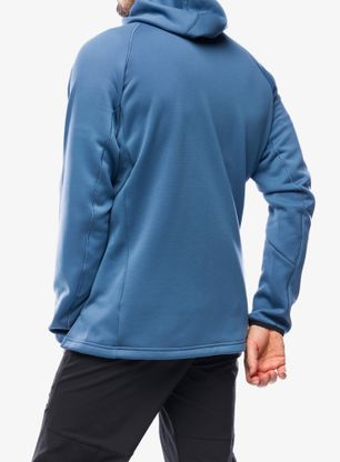 Fleecepullover adidas TERREX Xperior Medium Fleece Hooded Jacket - wonder steel/black