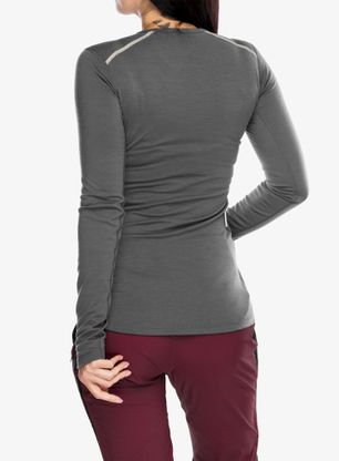 Funktionsshirt Damen Langarm adidas TERREX Xperior Merino 200 Baselayer LS - grey five