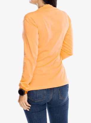 Langarmshirt Damen adidas TERREX Xploric Logo LS Tee - amber tint
