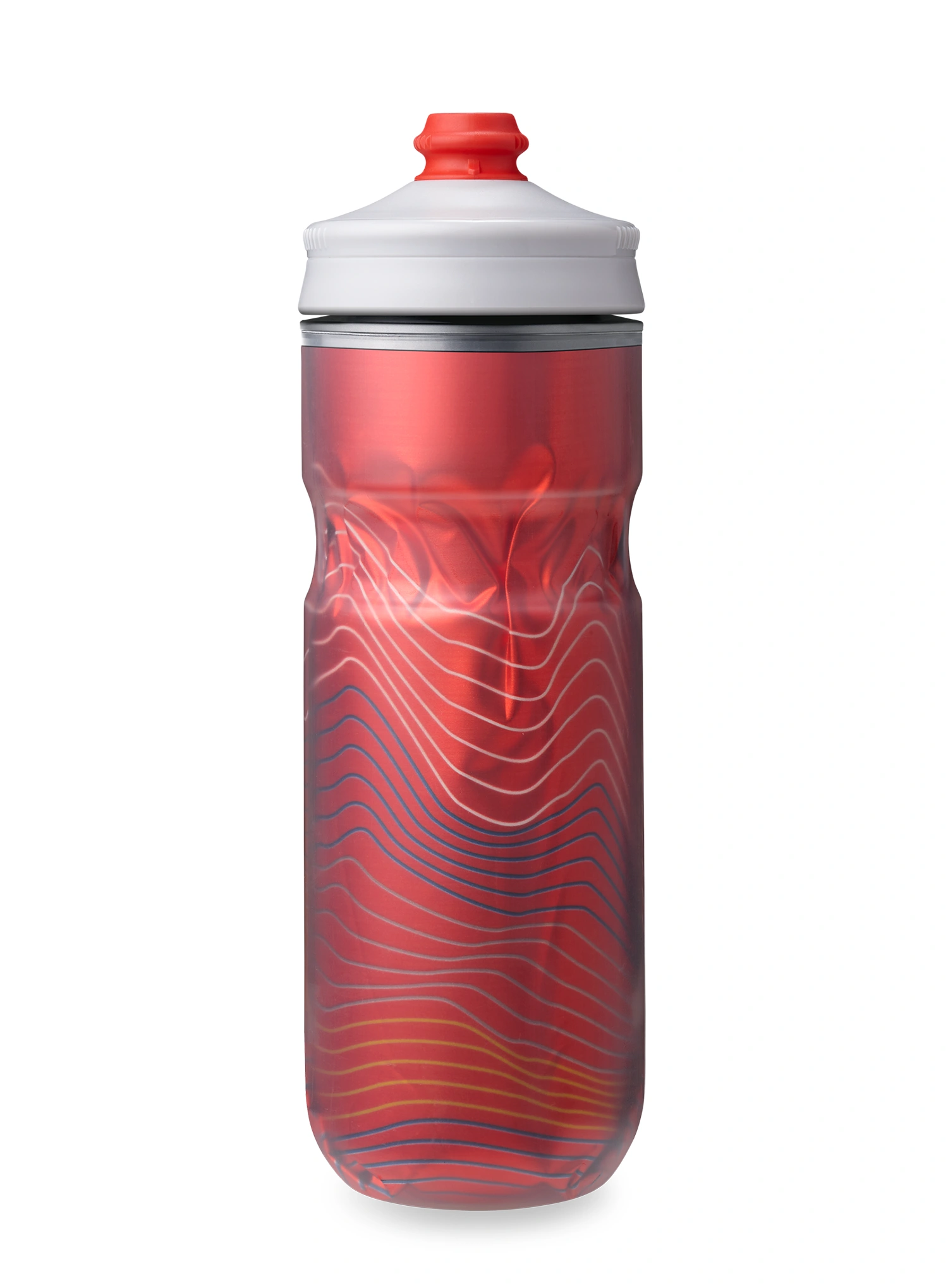 Fahrrad-Trinkflasche HydraPak Polar Surge Ascent 20 Oz (0,591 l) - red