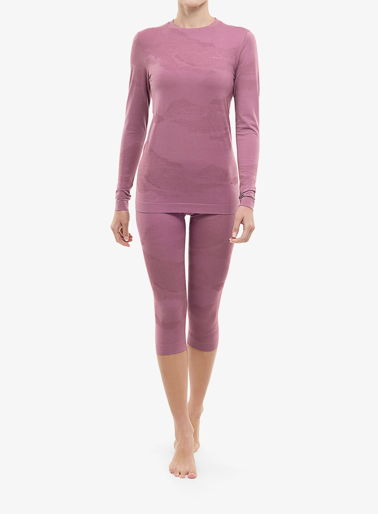 Damen-Funktionsunterwäsche Viking Base Layer Gasher 3/4 Set - pink