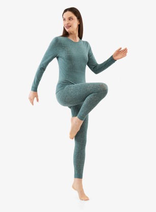 Damen-Funktionsunterwäsche Viking Base Layer Sigrid Set - green