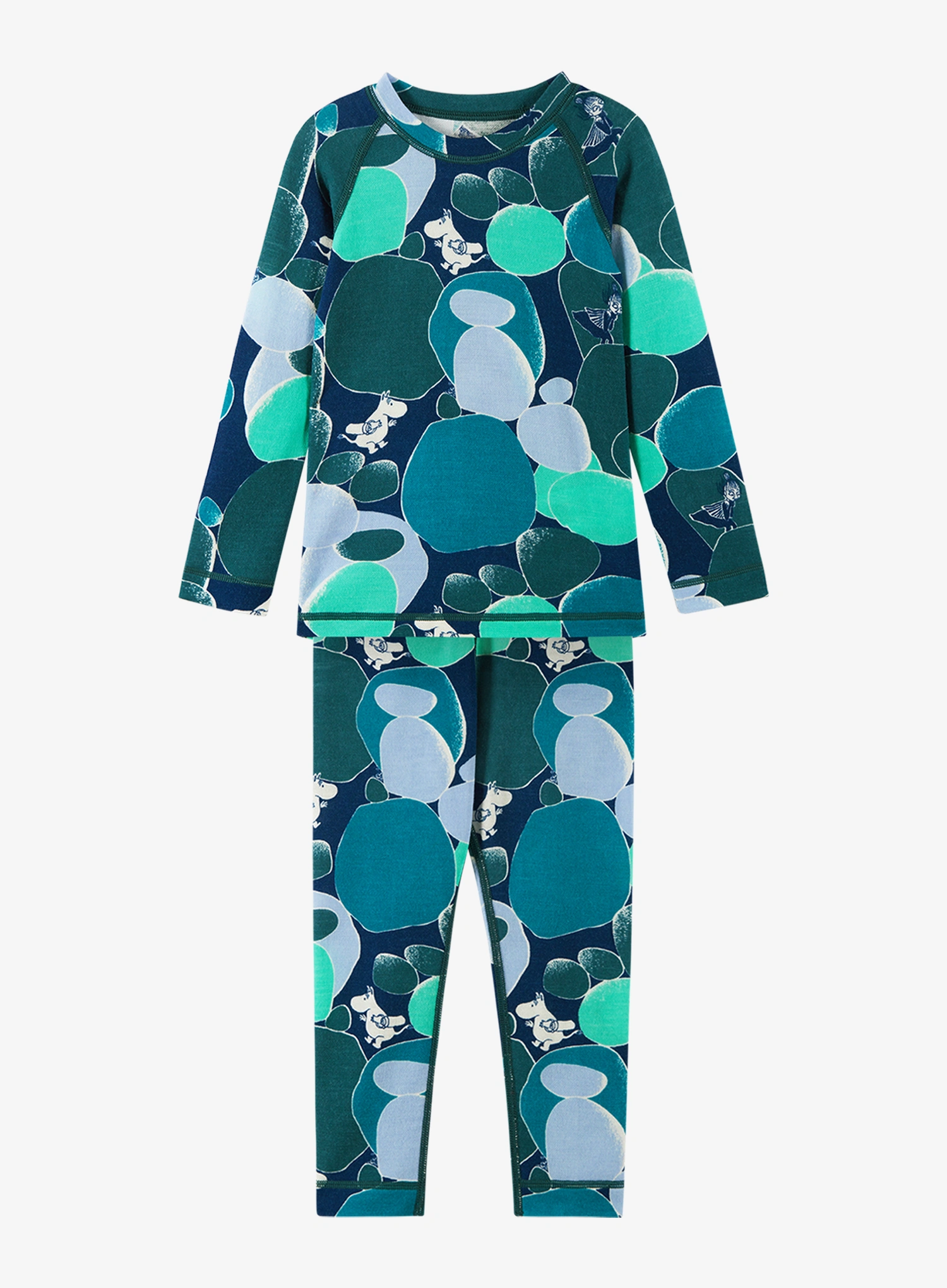 Funktionsunterwäsche Kinder Reima Moomin Trivsam - dark teal