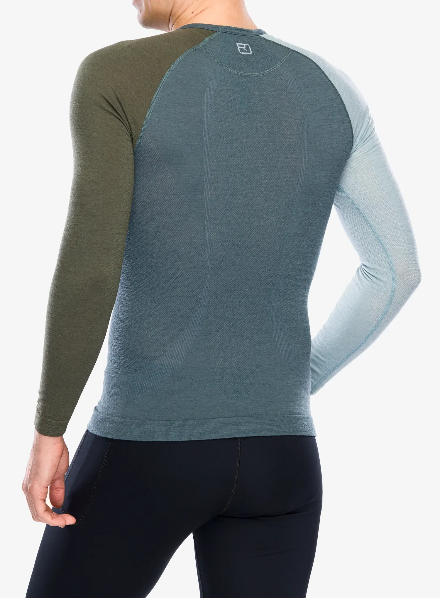 Funktionsunterwäsche Ortovox 120 Comp Light Long Sleeve - dark arctic grey