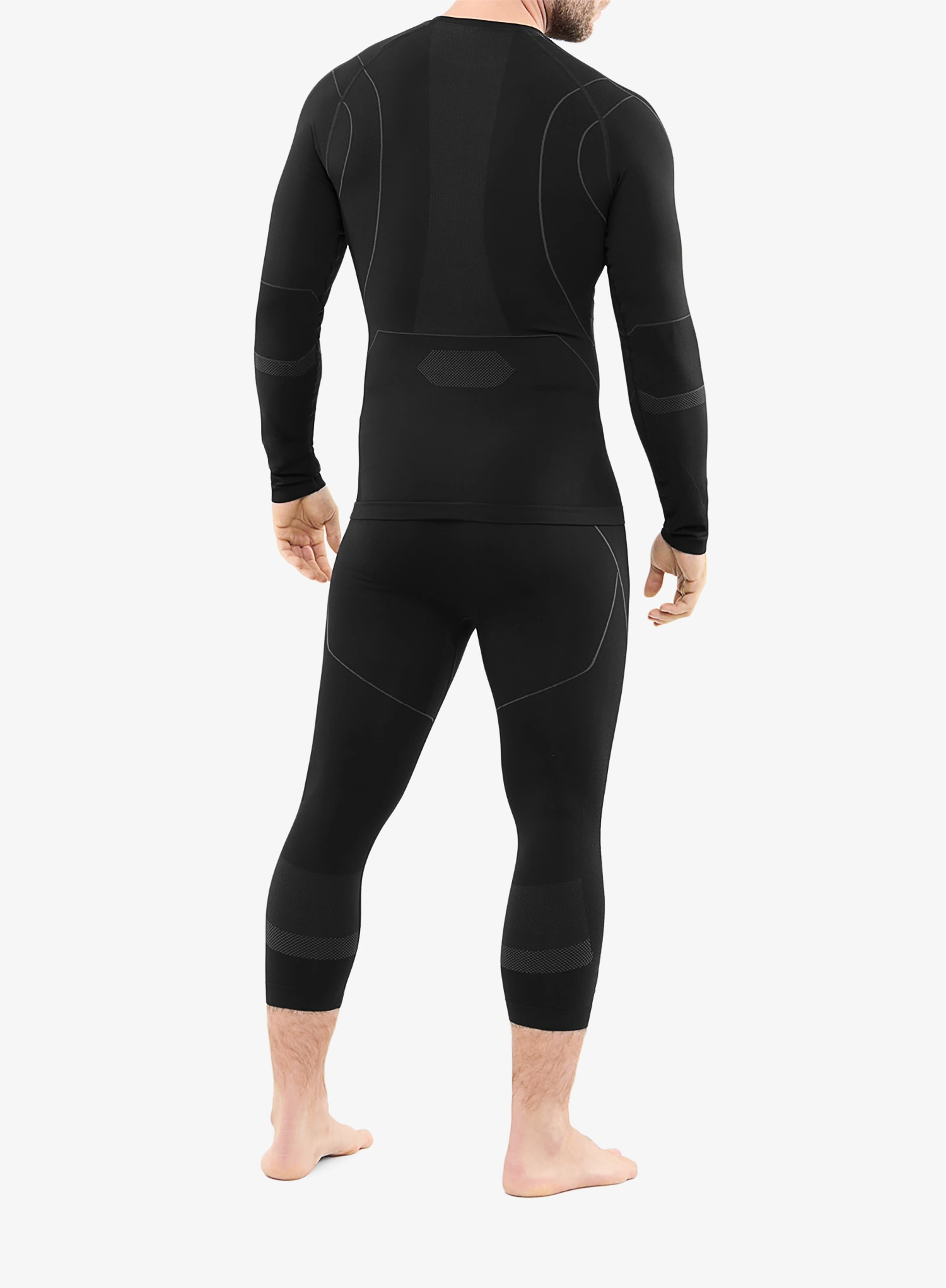Funktionsunterwäsche Viking Base Layer Gary 3/4 Set - black