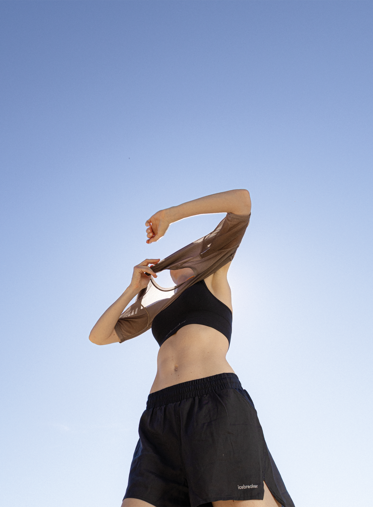 Sport-BH Icebreaker Merino Blend 260 ZoneKnit Seamless Active Bra - black