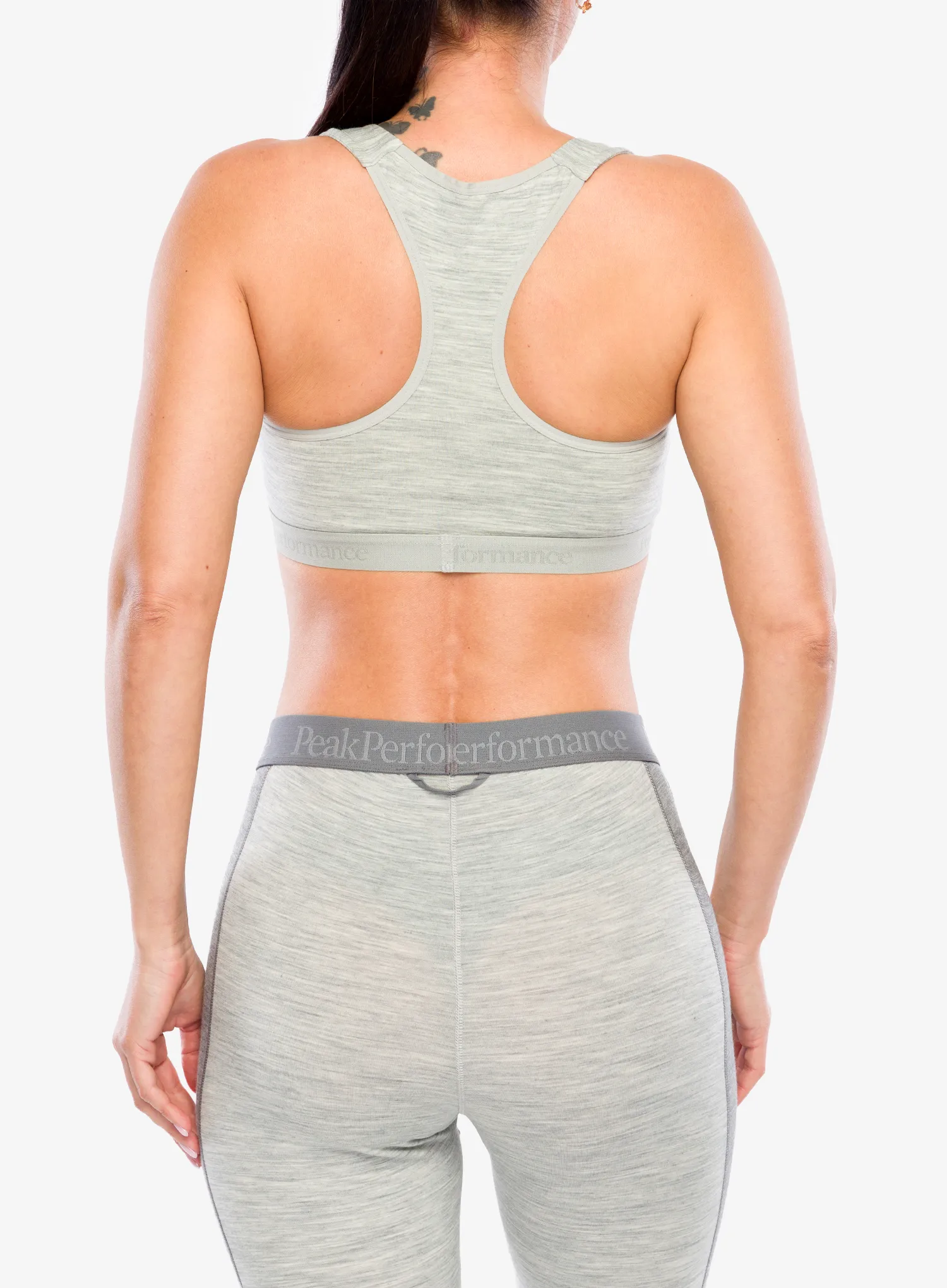 Sport-BH Peak Performance Magic Top Wool-blend Baselayer - med grey melange