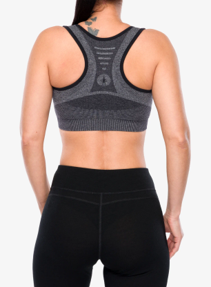 Sport-BH Smartwool Intraknit Racerback Bra - black heather