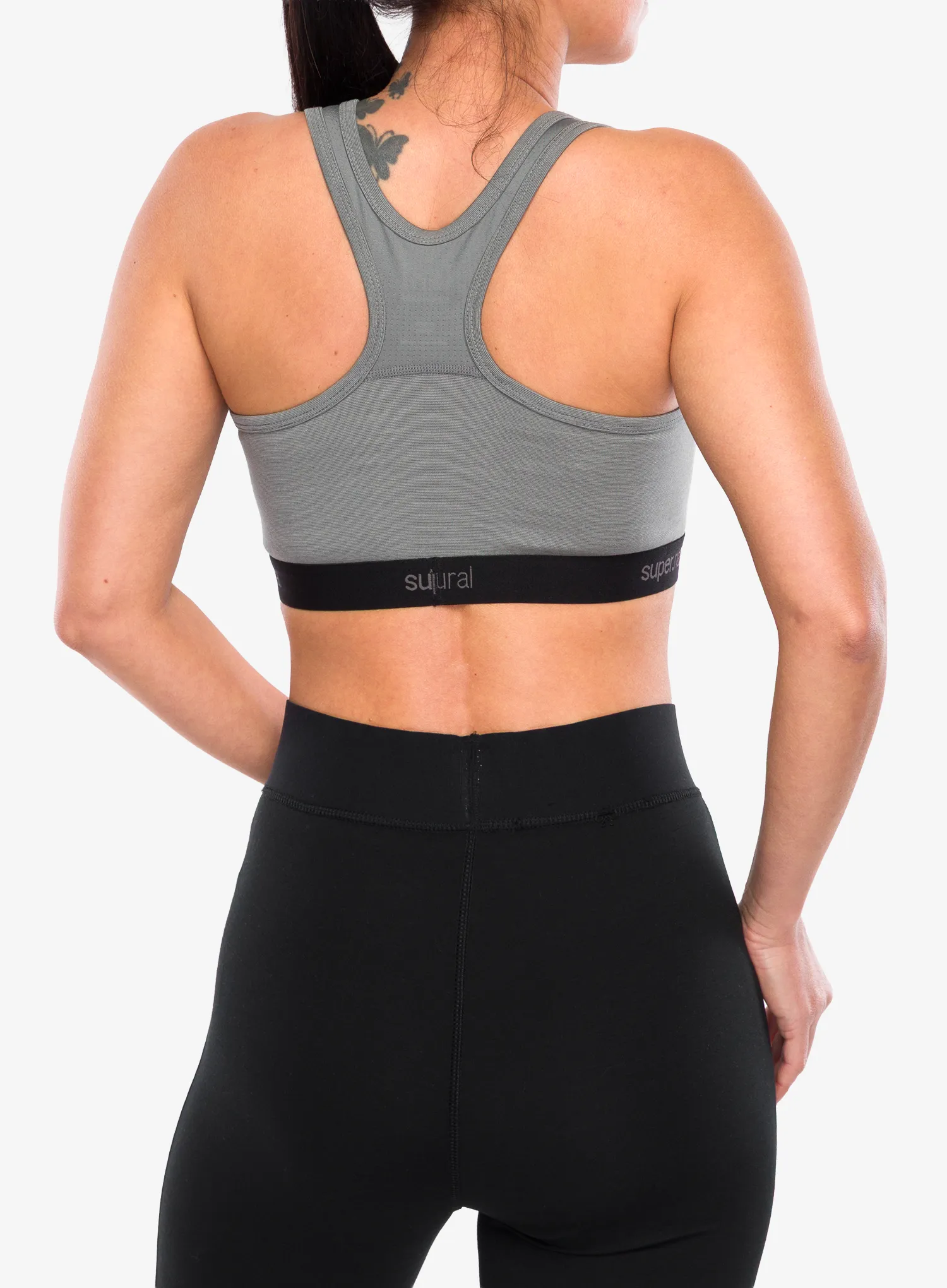 Sport-BH Super.natural Tundra220 Semplice Bra - cashmere grey melange