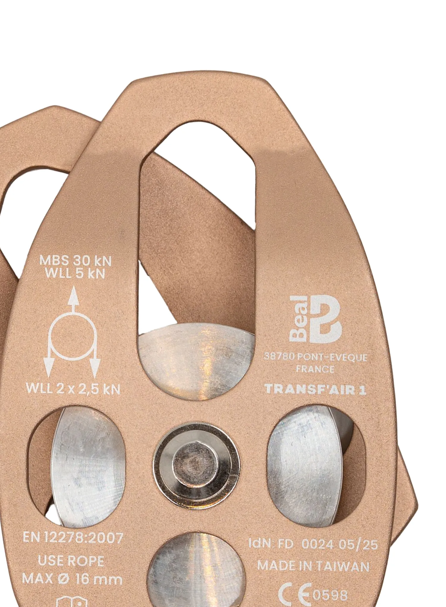 Seilrolle Beal Transf'Air 1 - stone