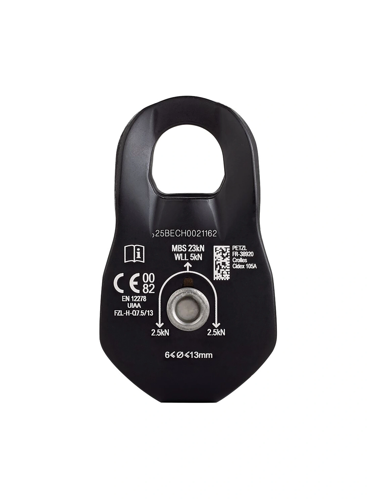 Seilrolle Petzl Fixe - black/black
