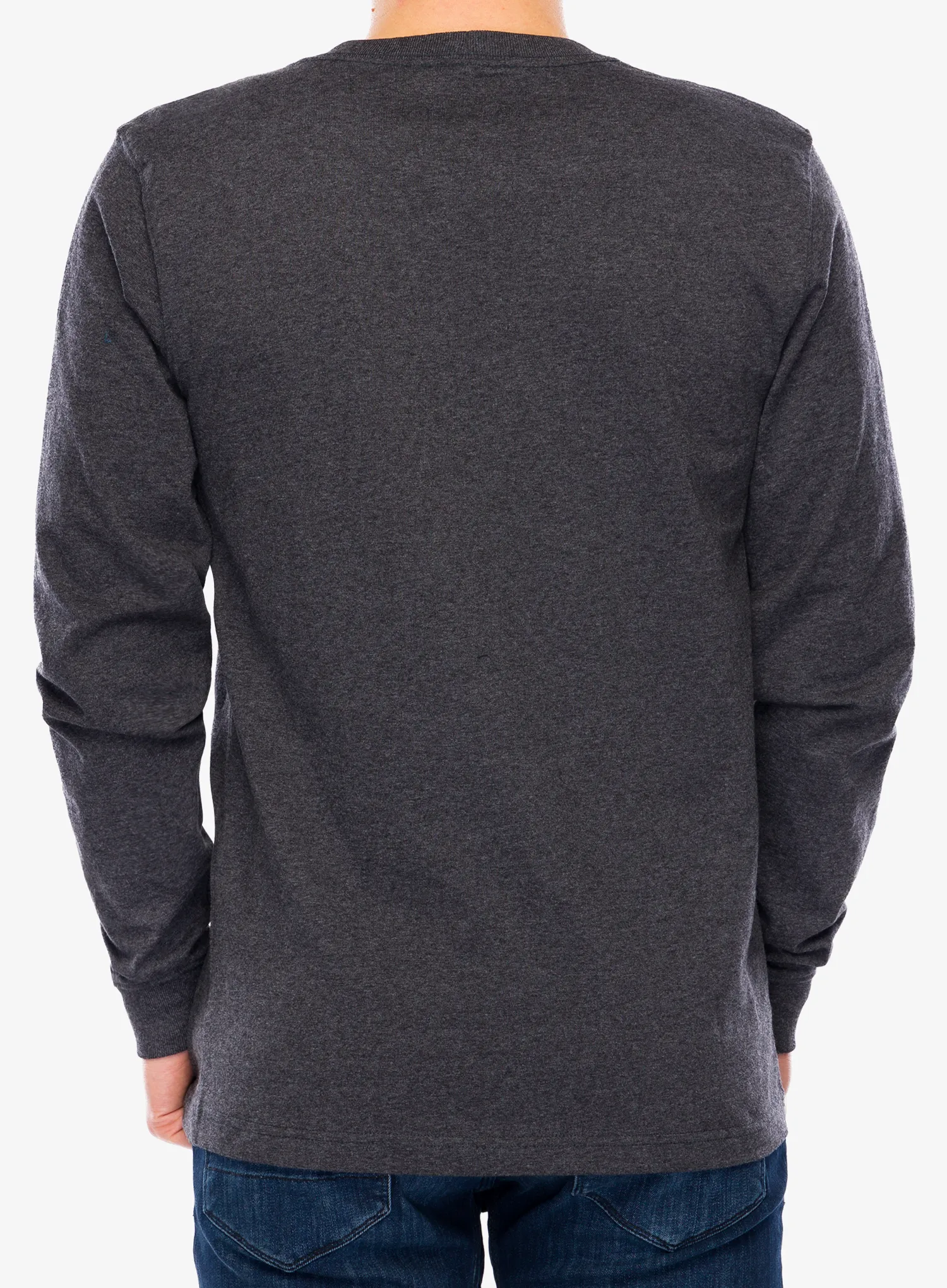 Pullover Carhartt Core Logo T-Shirt L/S - carbon heather